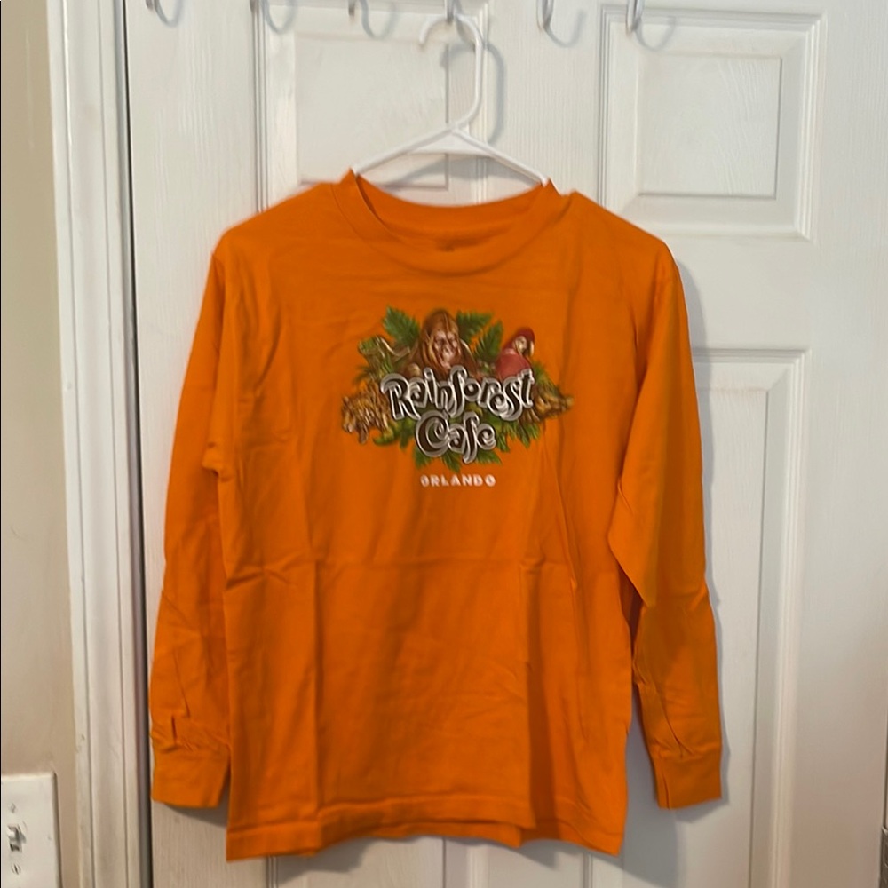 RAINFOREST Bright Orange Kids Long Sleeve Shirt